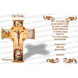 Postal 15 Estaciones del Vía Crucis oración - magnético