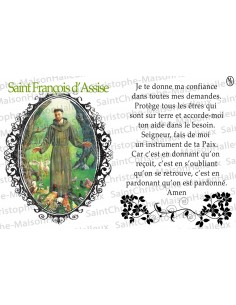 carte-postale-saint-françois-d-assise-prière-aimantée