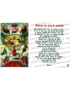 Postcard 15 Stations of the Way of the Cross prayer - magnetic