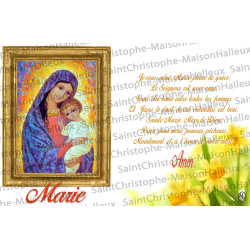 Postkarte Ave Maria Gebet - magnetisch