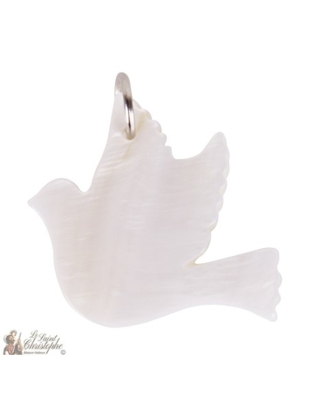 Pendentif Colombe Nacre