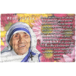 Postcard Mother Teresa prayer - magnetic