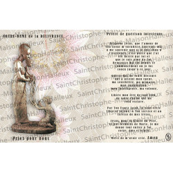 Postcard Our Lady of Deliverance prayer - magnetic