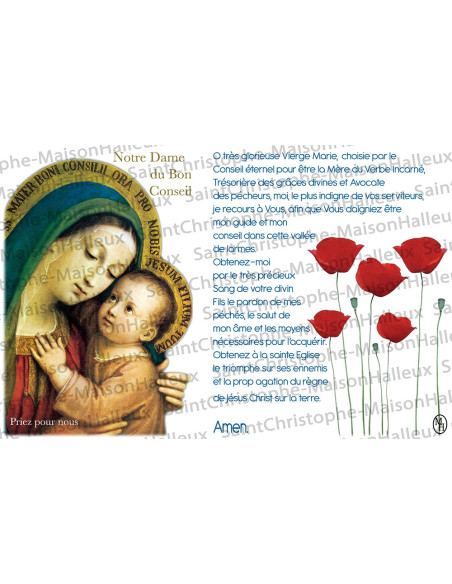 Postcard Hail Mary prayer - magnetic