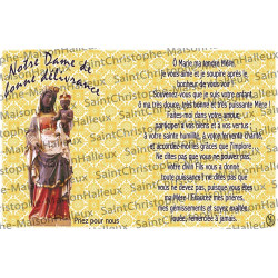 Postcard Our Lady of Deliverance prayer - magnetic