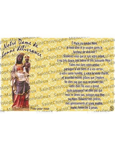 Postal Oración de Nuestra Señora de la Liberación - magnética