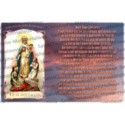 Postal Nuestra Señora de Montligeon rezo - magnética