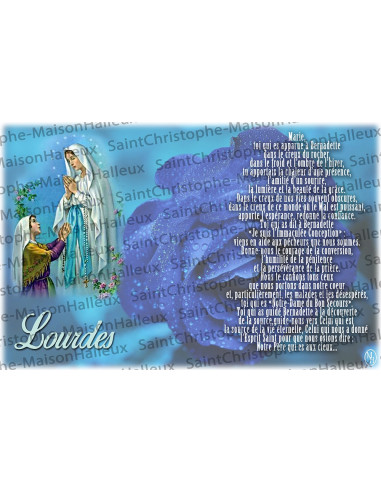 Postal Oración de la Virgen de la Misericordia - magnética