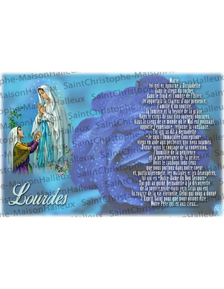 Cartolina Nostra Signora della Misericordia preghiera - magnetico