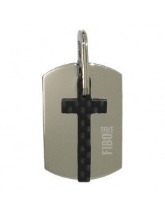 Pendentif croix acier inoxydable