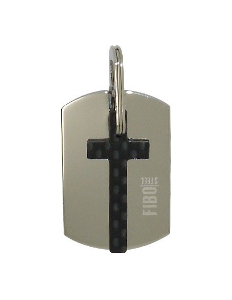 Pendentif croix acier inoxydable