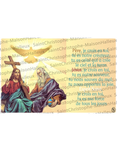 Postcard Father Damien prayer - magnetic