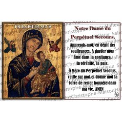 Postcard Father Damien prayer - magnetic