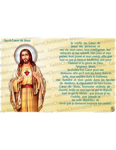 Postcard Father Damien prayer - magnetic