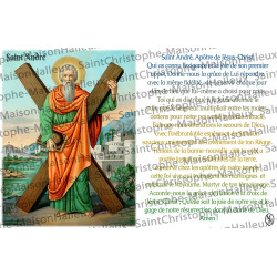 Postcard Saint Andrew prayer - magnetic