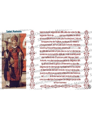 Postcard Saint Andrew prayer - magnetic