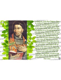Postcard Saint Blaise prayer - magnetic