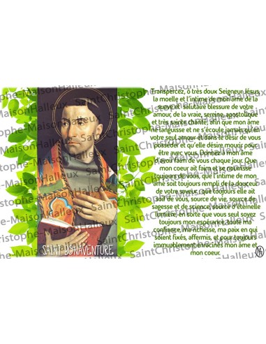 Postcard Saint Blaise prayer - magnetic