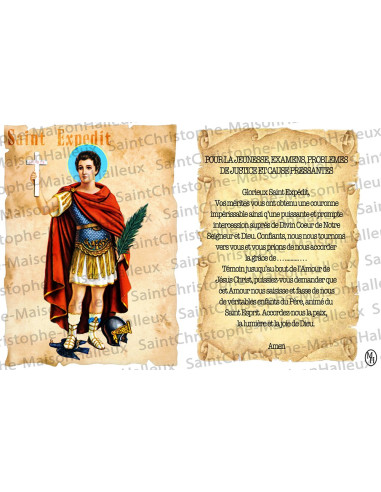 Postkarte Heiliger Bonaventura Gebet - magnetisch