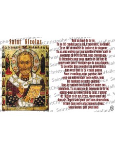 Cartolina San Nicola preghiera - magnetica