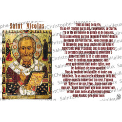 Postkarte Sankt Nikolaus Gebet - magnetisch
