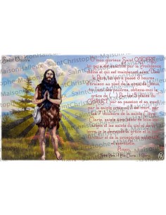 Postcard Saint Onofre prayer - magnetic