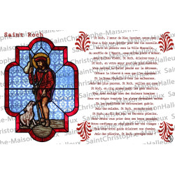 Postal Oración de San Roque - magnética