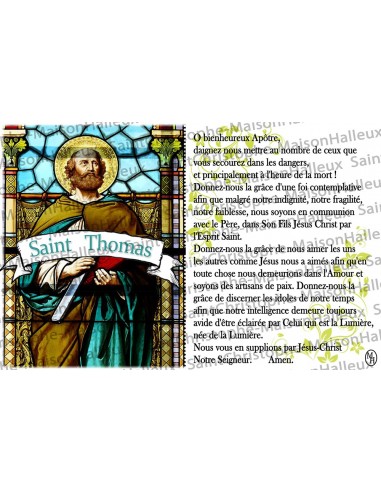 Ansichtkaart Heilige Thomas gebed - magnetisch