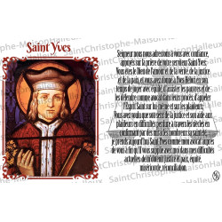 Carte postale Saint Yves prière - aimantée