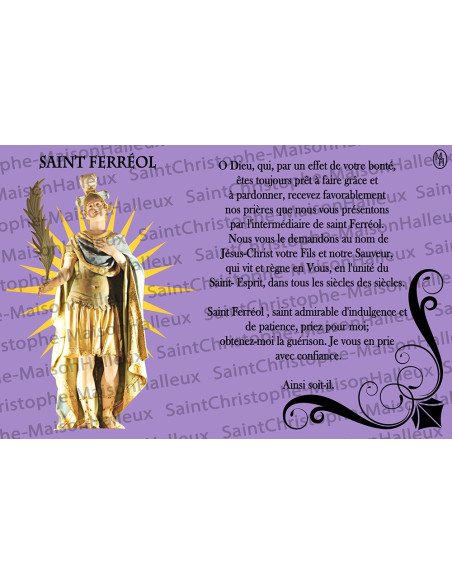 Postcard Saint Ferréol prayer - magnetic
