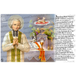 Postal Oración de San Juan María Vianney - magnética