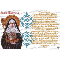 Postal Oración de Santa Hildegarda - magnética