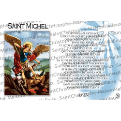 Carte postale Saint Michel prière - aimantée