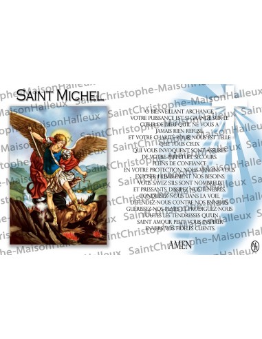 Ansichtkaart Heilige Michel gebed - magnetisch