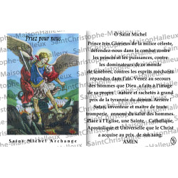 Postal Oración de San Miguel - magnética