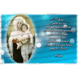 Cartolina Vergine Maria preghiera - magnetica