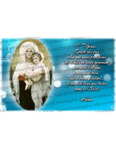 Postcard Virgin Mary prayer - magnetic