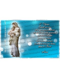 Postcard Virgin Mary prayer - magnetic