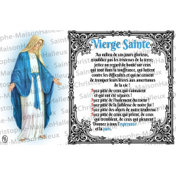 Postcard Blessed Virgin Mary prayer - magnetic