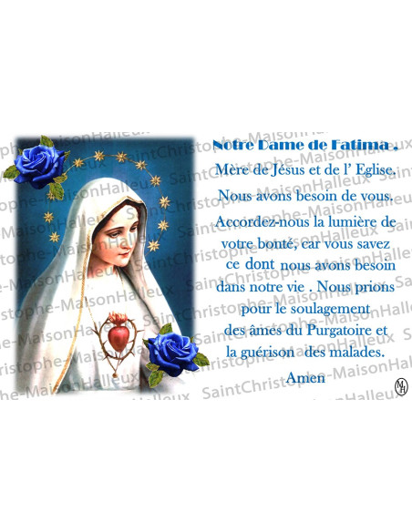 Ansichtkaart Heilige Faustina gebed - magnetisch