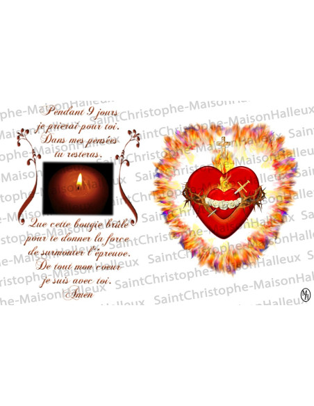 Postcard Nine days prayer - magnetic