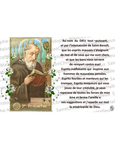Ansichtkaart Heilige Benedictus gebed - magnetisch