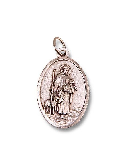 Medal of Our Lady of Mount Carmel and Jesus the Good Shepherd