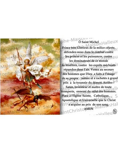Ansichtkaart Heilige Michel gebed - magnetisch