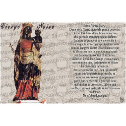 Postcard Black Virgin prayer - magnetic