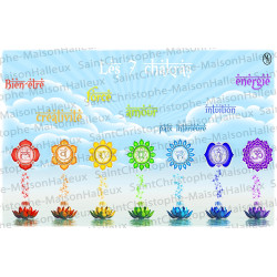 Ansichtkaart Chakra's - magnetisch
