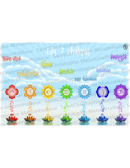 Ansichtkaart Chakra's - magnetisch