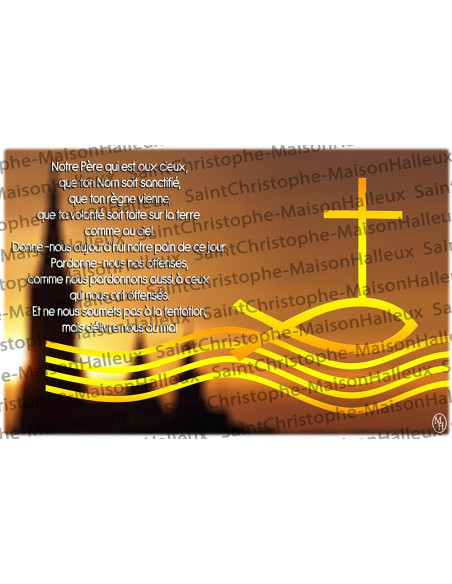 Postal Oración de Nuestro padre - magnética