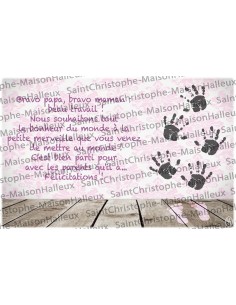 Baby ansichtkaart - magnetisch