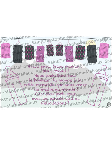 Baby-Postkarte - magnetisch